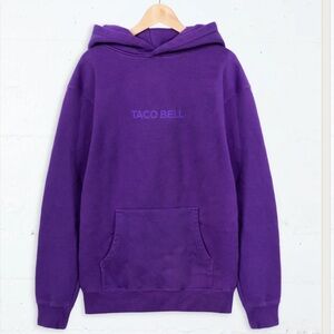 🆕 Taco Bell Vintage Purple Hoodie Sweatshirt